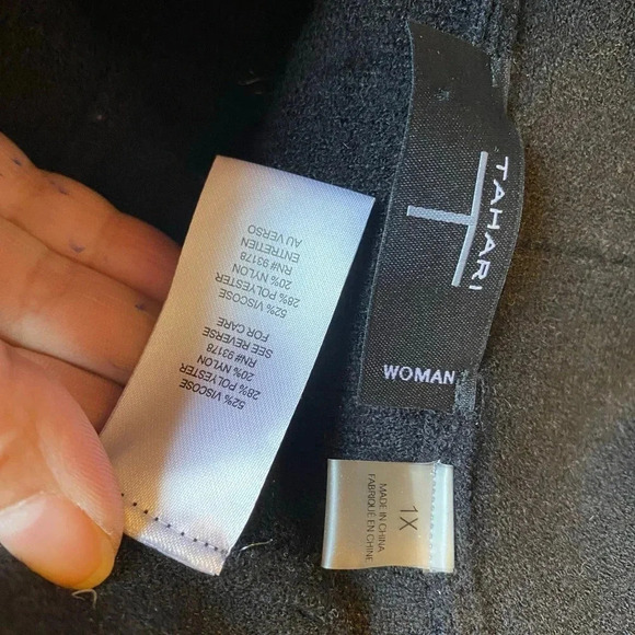 Tahari Soft Cozy Casual Stretch Open Cardigan Robe Women Plus Size 1X Pocket - Picture 4 of 7